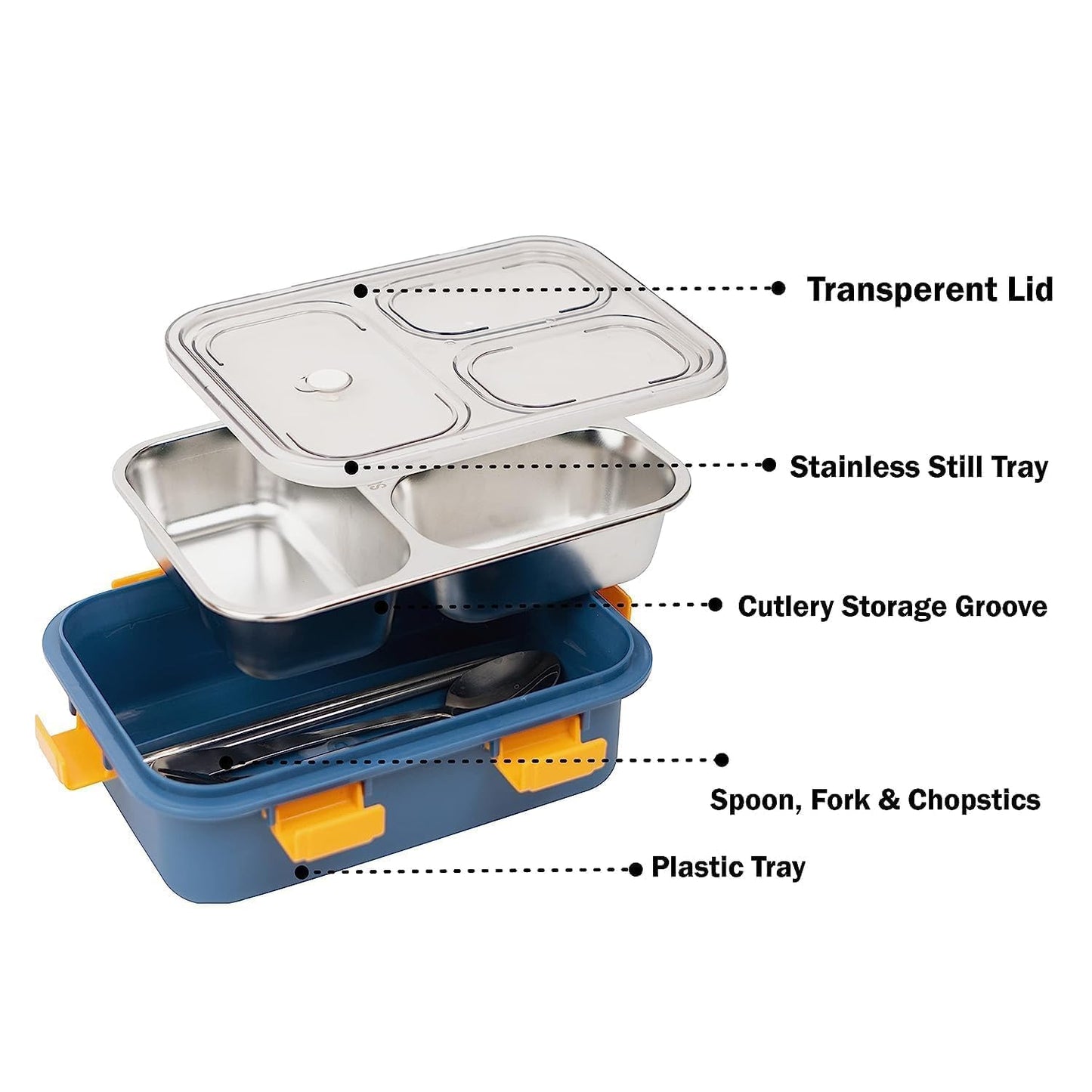 Lunch Box Sealed Leakage Proof Stainless Steel Lunch Box